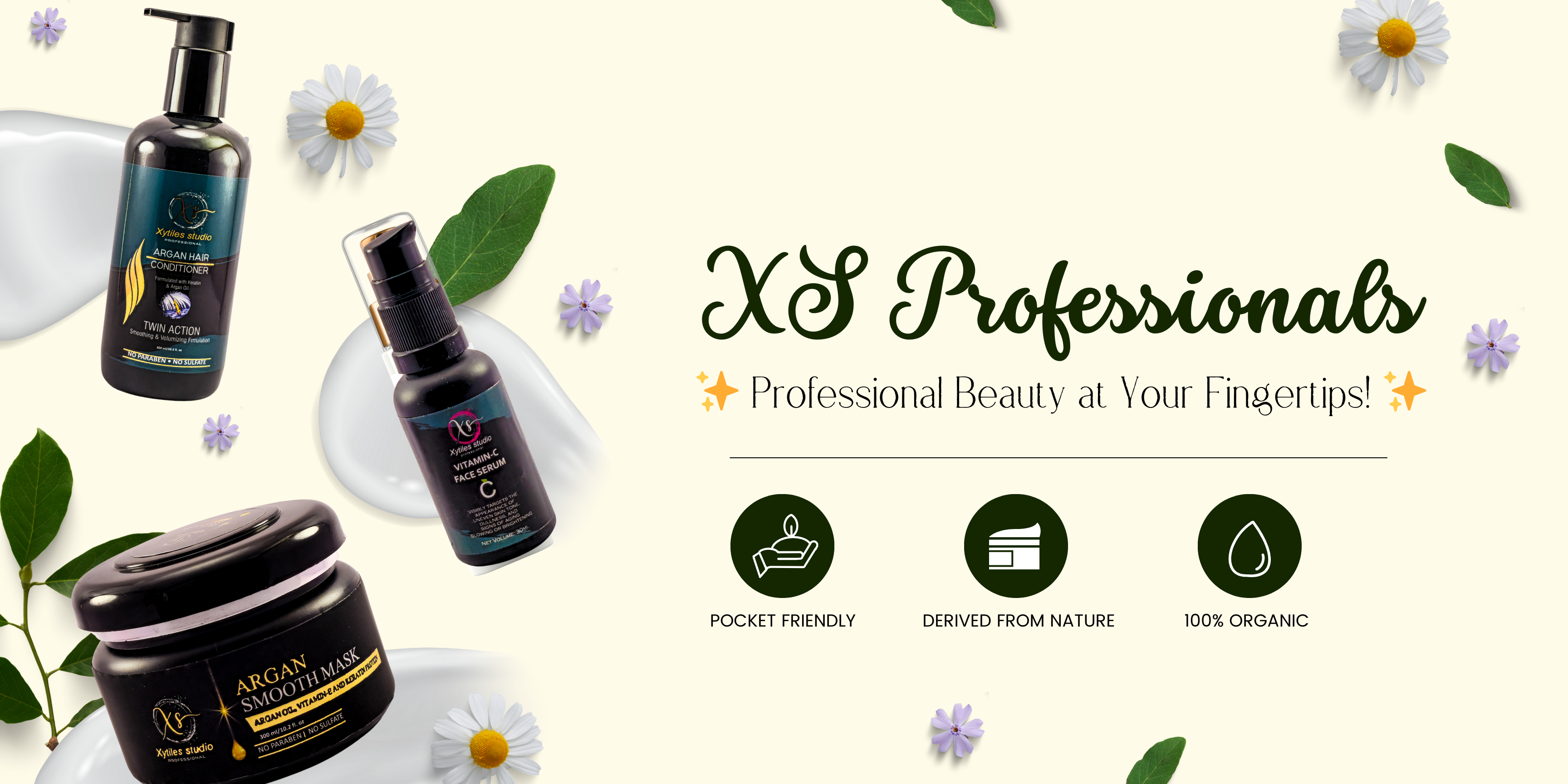 Green Minimalist Beauty Skincare Banner